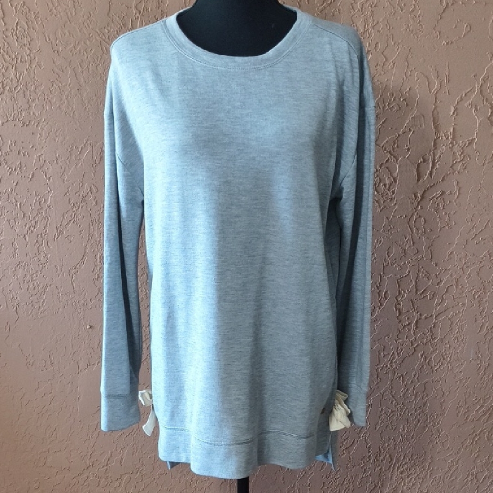 Roots Heather Gray Women's Crew Neck Sweatshirt Size Medium